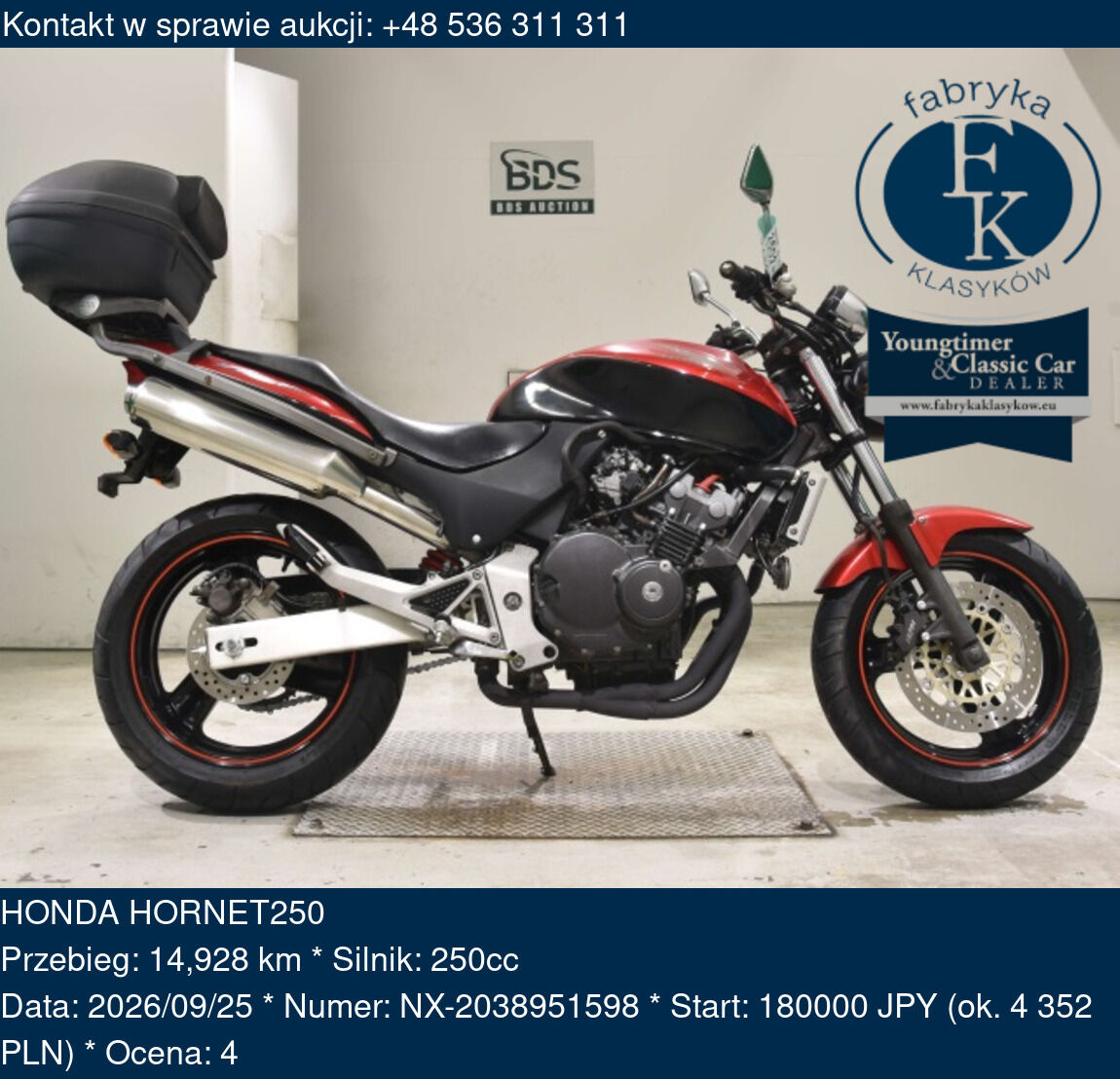 HONDA HORNET250  - zdjęcie 2