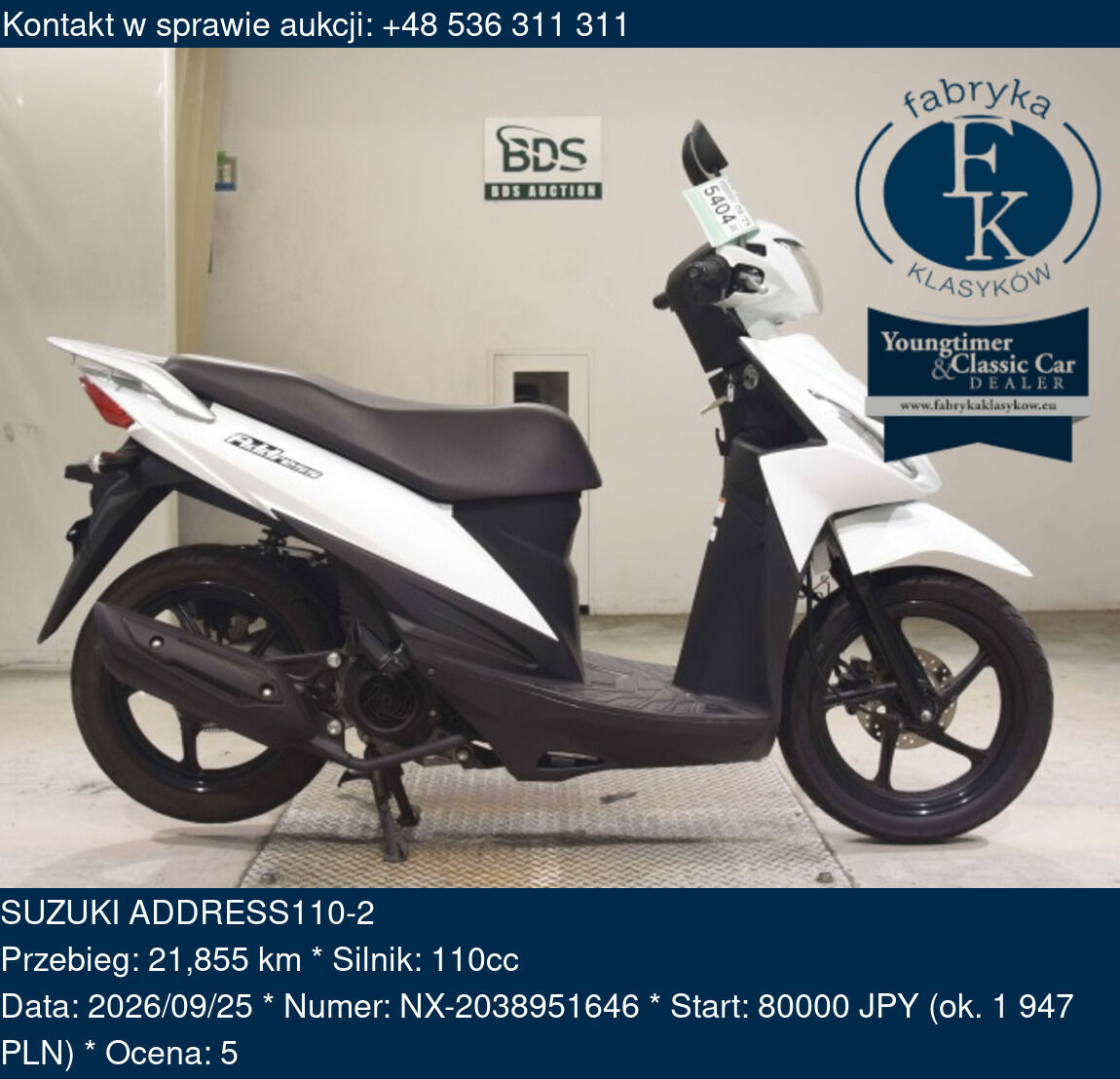 SUZUKI ADDRESS110-2  - zdjęcie 2