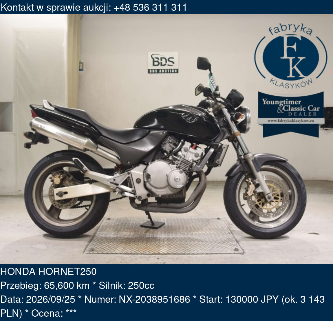 HONDA HORNET250  - zdjęcie 2