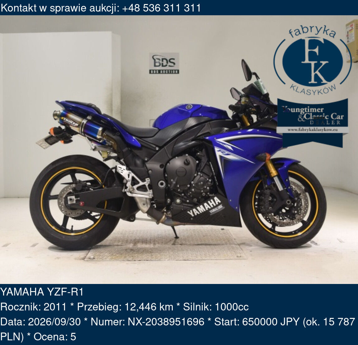 YAMAHA YZF-R1 2011 - zdjęcie 2