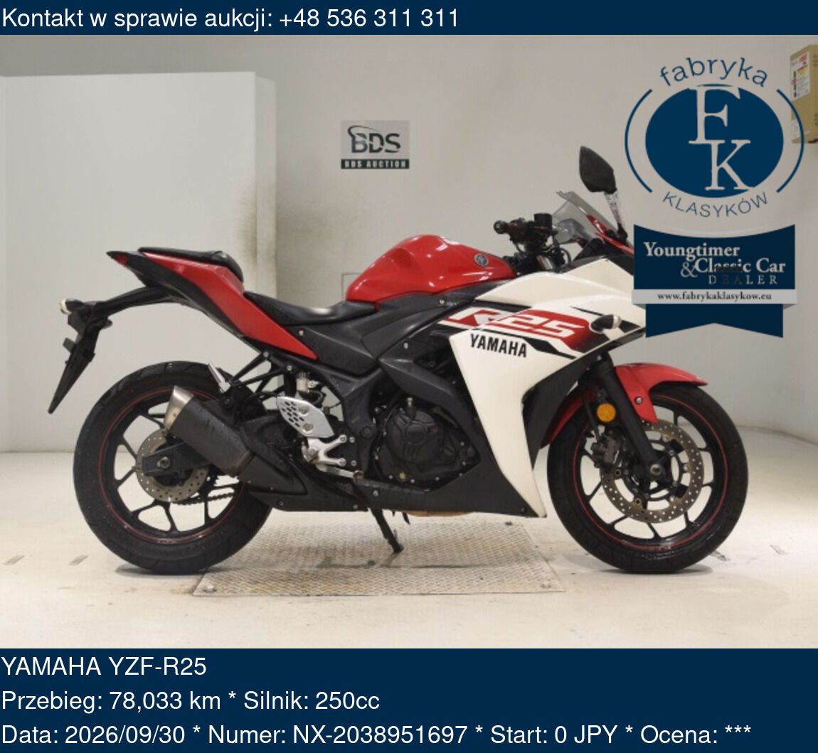YAMAHA YZF-R25  - zdjęcie 2