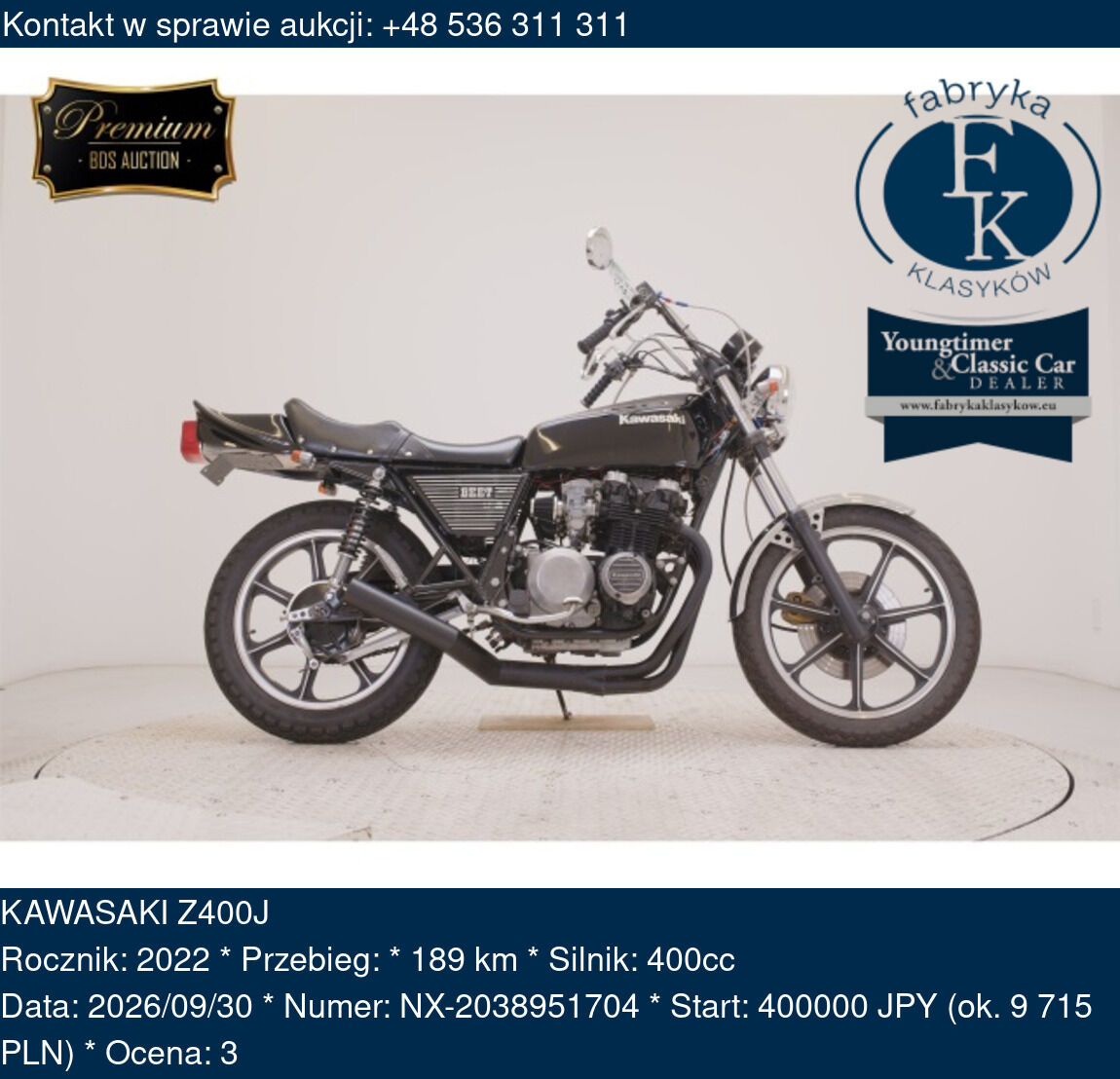 KAWASAKI Z400J 2022 - zdjęcie 2