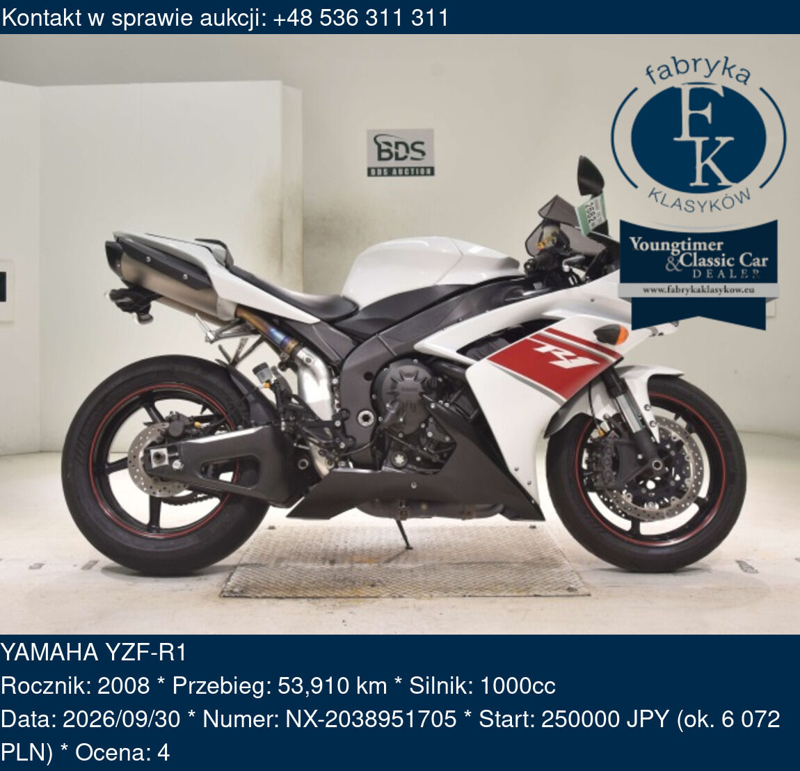 YAMAHA YZF-R1 2008 - zdjęcie 2