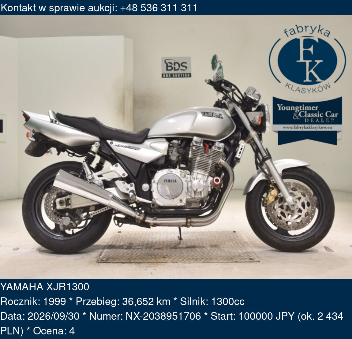 YAMAHA XJR1300 1999 - zdjęcie 2