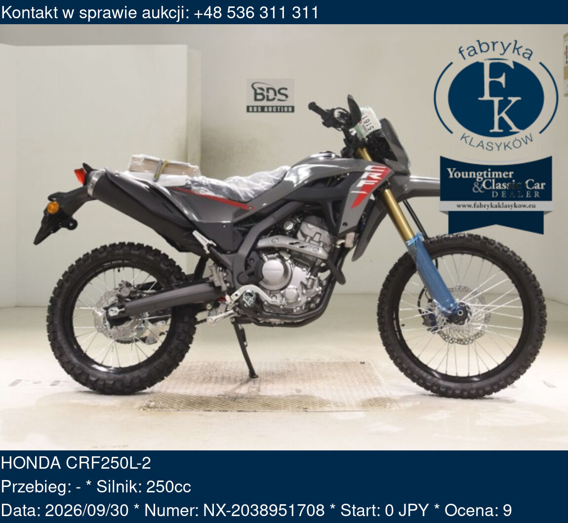 HONDA CRF250L-2 - zdjęcie 2