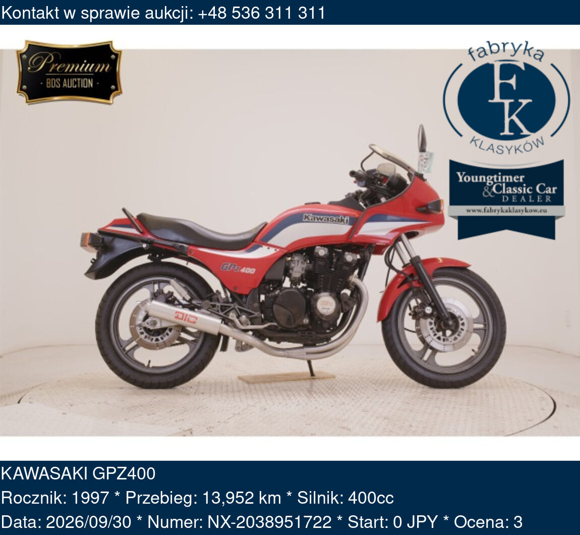 KAWASAKI GPZ400 1997 - zdjęcie 2