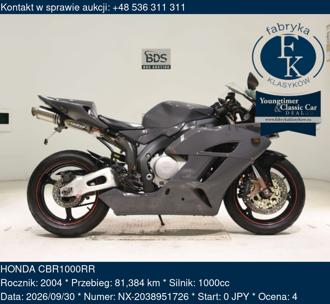 HONDA CBR1000RR 2004 - zdjęcie 2