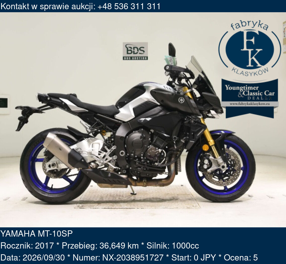 YAMAHA MT-10SP 2017 - zdjęcie 2