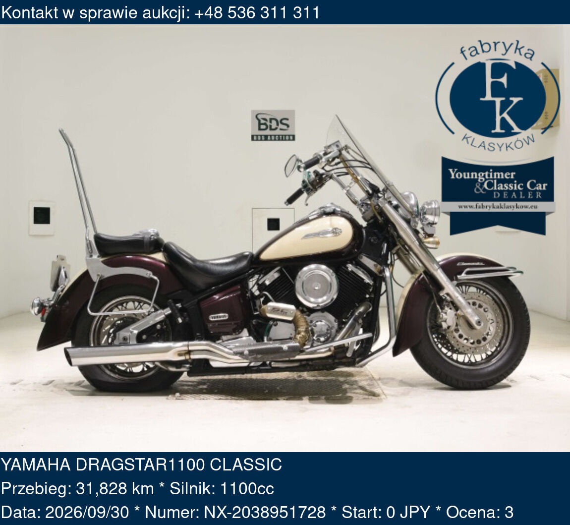 YAMAHA DRAGSTAR1100 CLASSIC  - zdjęcie 2