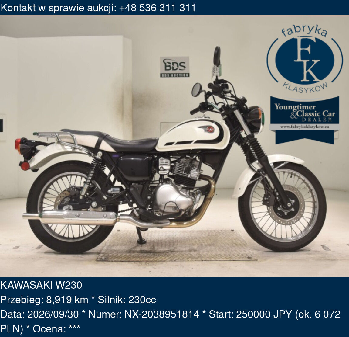 KAWASAKI W230  - zdjęcie 2