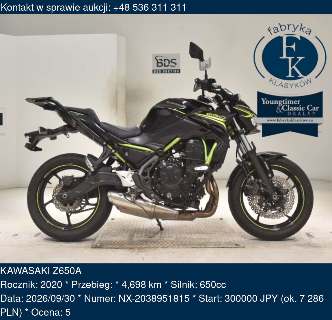 KAWASAKI Z650A 2020 - zdjęcie 2