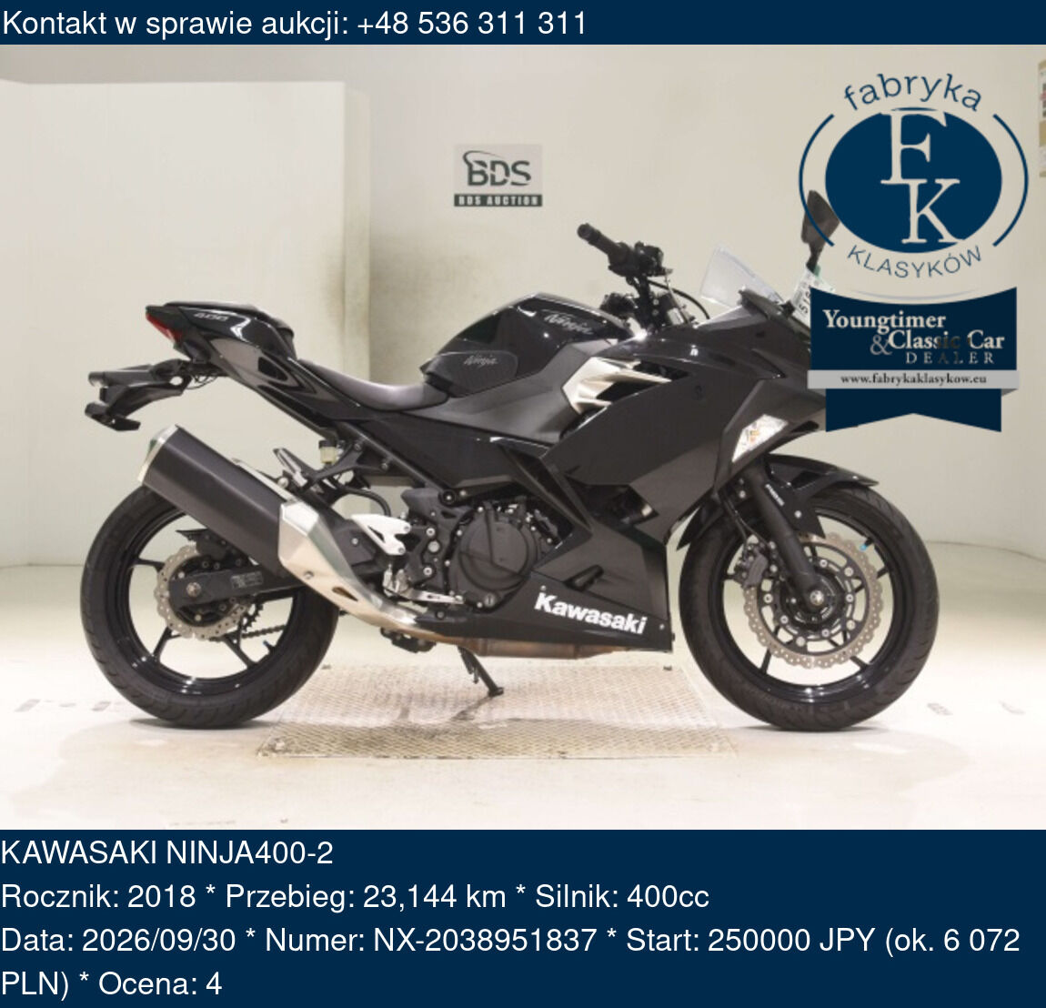 KAWASAKI NINJA400-2 2018 - zdjęcie 2