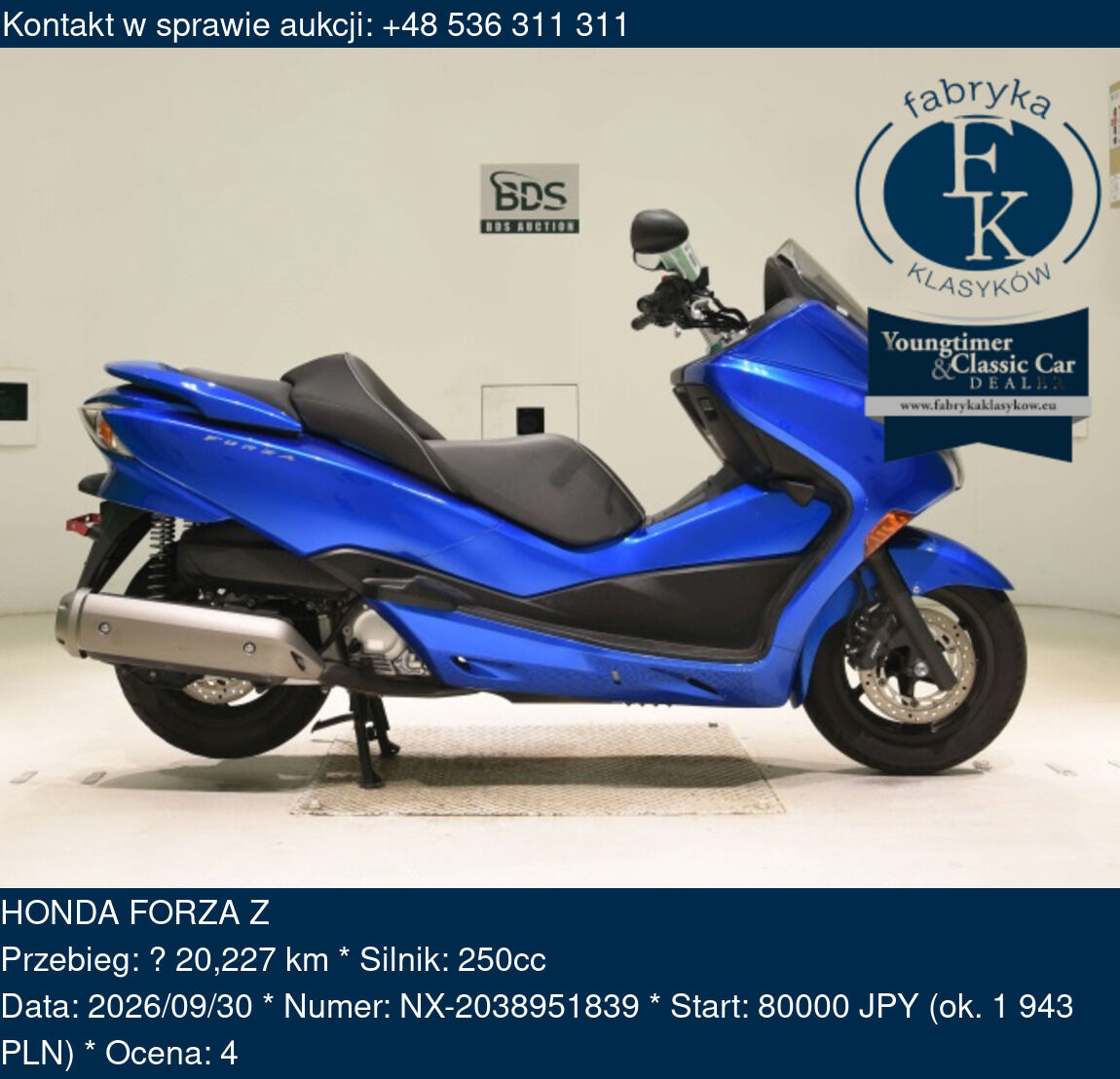 HONDA FORZA Z  - zdjęcie 2