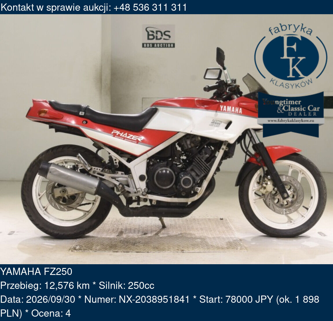 YAMAHA FZ250  - zdjęcie 2
