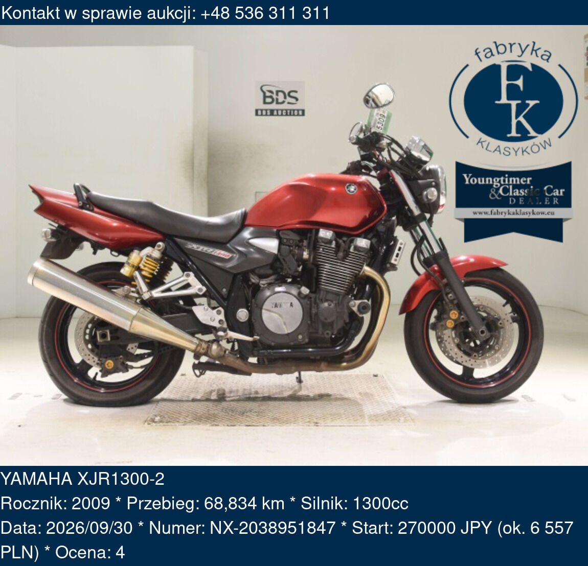 YAMAHA XJR1300-2 2009 - zdjęcie 2