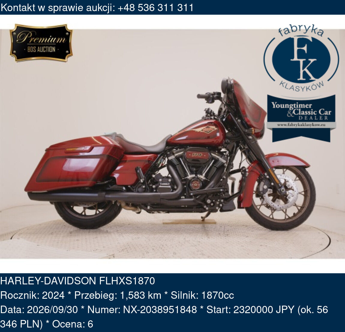 HARLEY-DAVIDSON FLHXS1870 2024 - zdjęcie 2