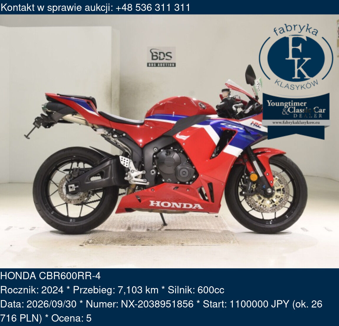 HONDA CBR600RR-4 2024 - zdjęcie 2