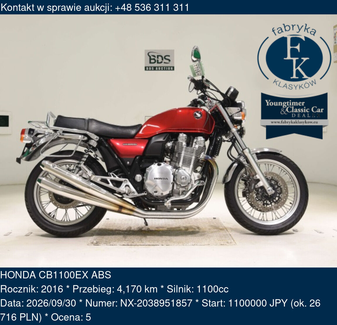 HONDA CB1100EX ABS 2016 - zdjęcie 2