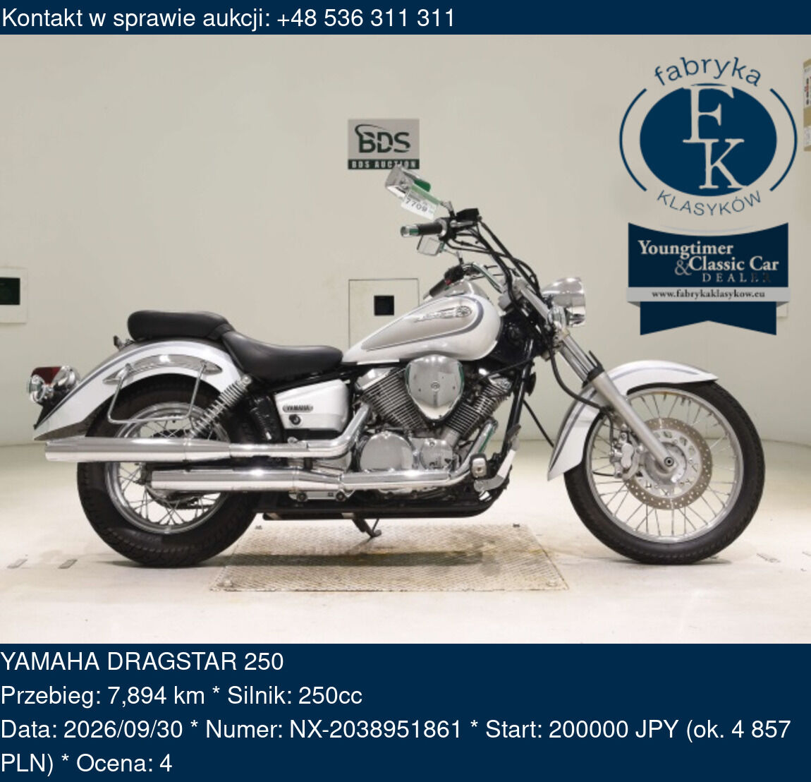 YAMAHA DRAGSTAR 250  - zdjęcie 2