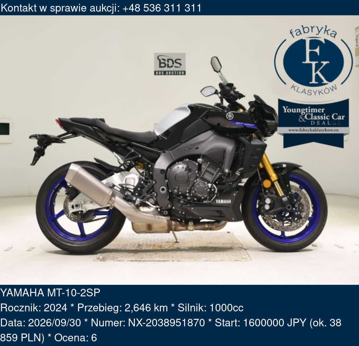 YAMAHA MT-10-2SP 2024 - zdjęcie 2