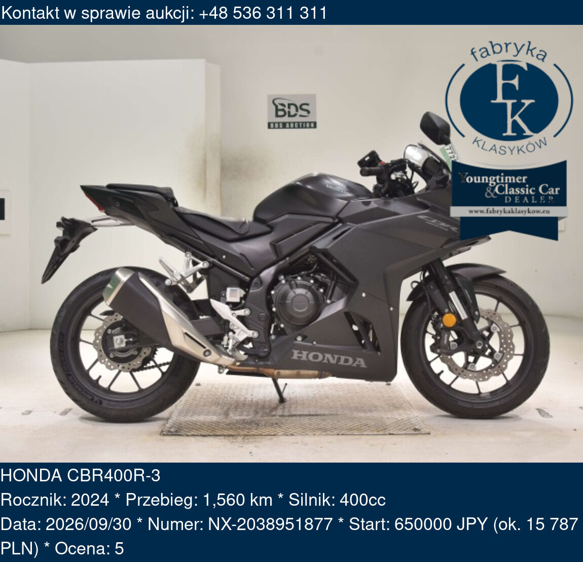 HONDA CBR400R-3 2024 - zdjęcie 2