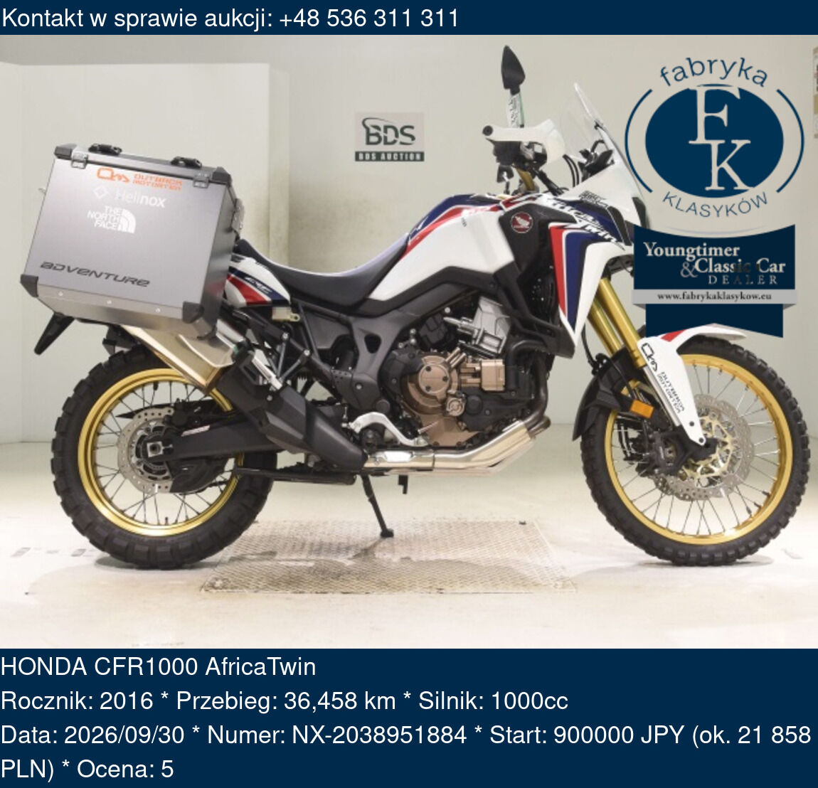 HONDA CFR1000 AfricaTwin 2016 - zdjęcie 2