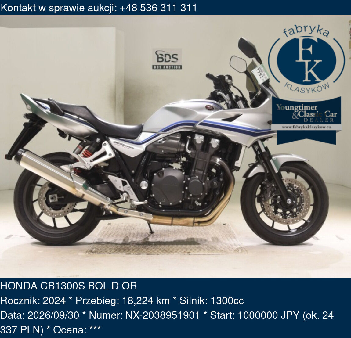 HONDA CB1300S BOL D OR 2024 - zdjęcie 2