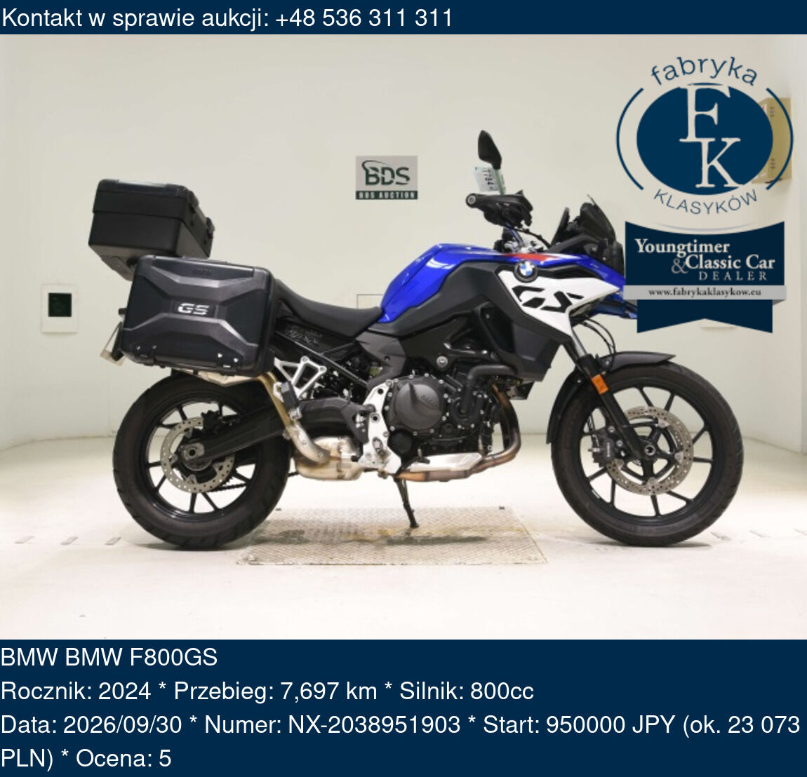 BMW BMW F800GS 2024 - zdjęcie 2