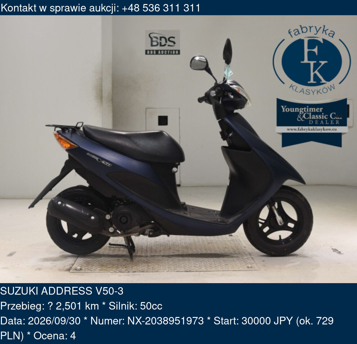 SUZUKI ADDRESS V50-3  - zdjęcie 2