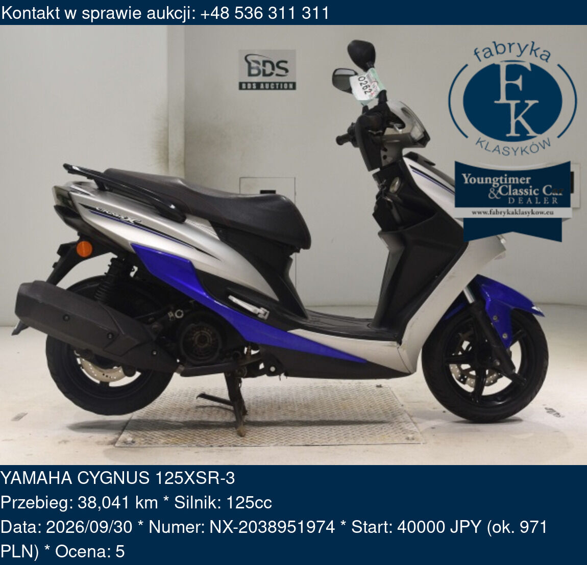 YAMAHA CYGNUS 125XSR-3  - zdjęcie 2