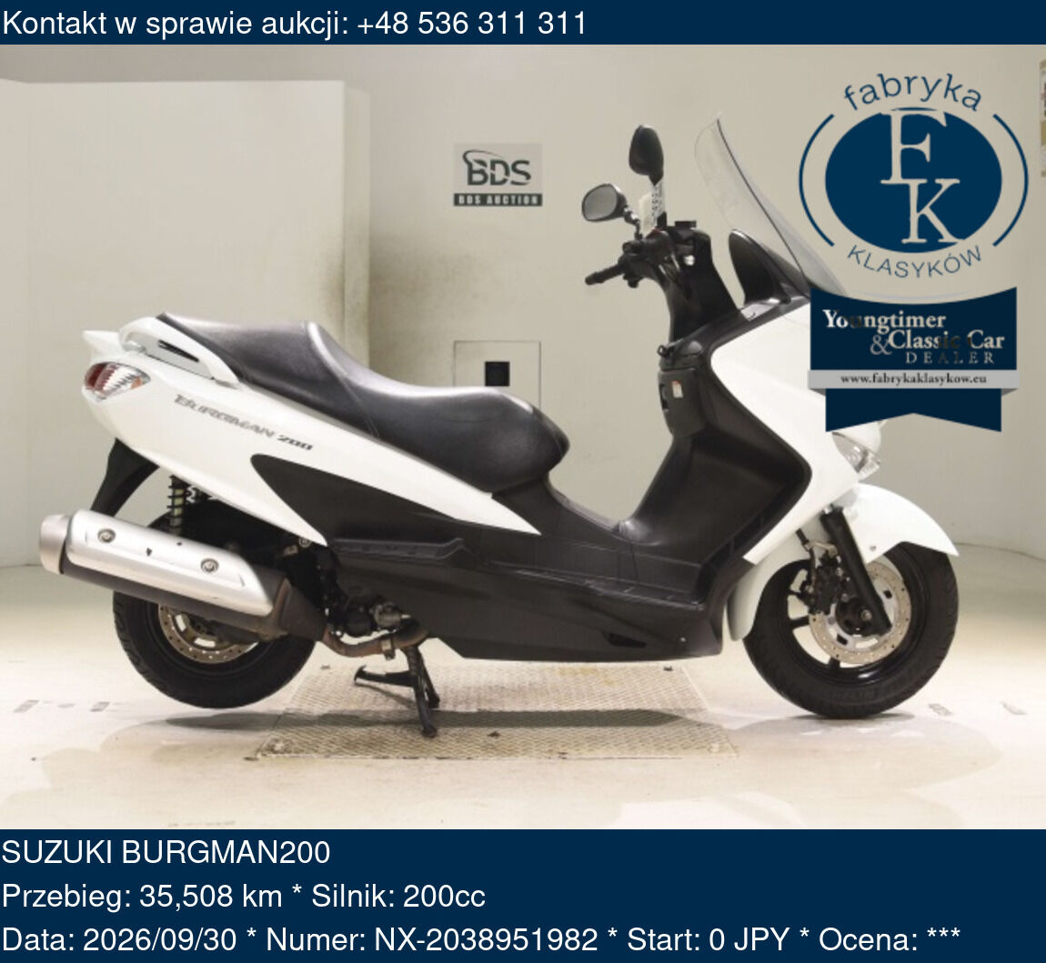 SUZUKI BURGMAN200  - zdjęcie 2