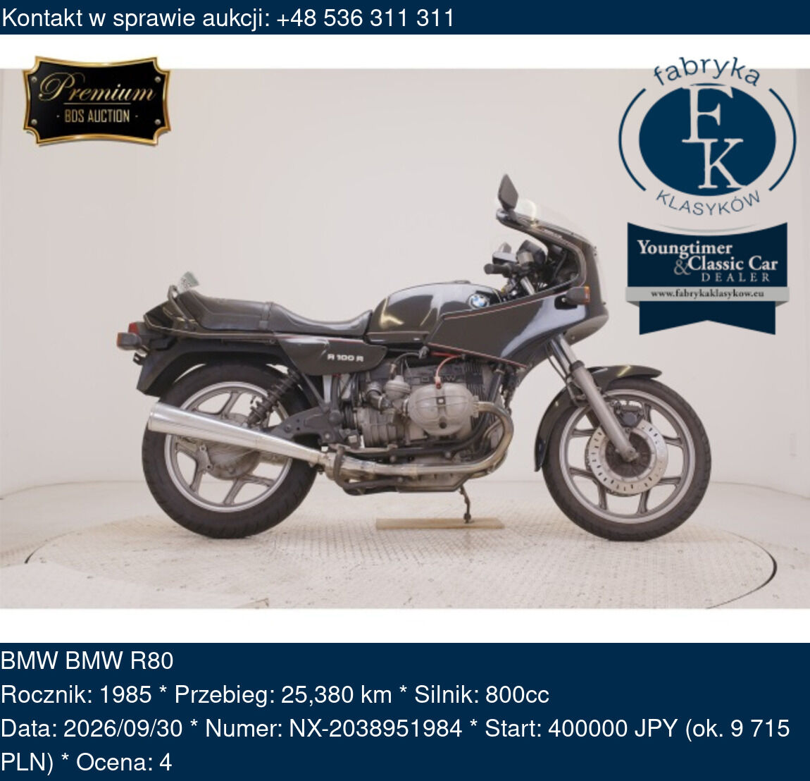 BMW BMW R80 1985 - zdjęcie 2