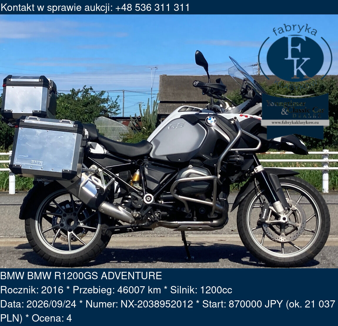 BMW BMW R1200GS ADVENTURE 2016 - zdjęcie 2