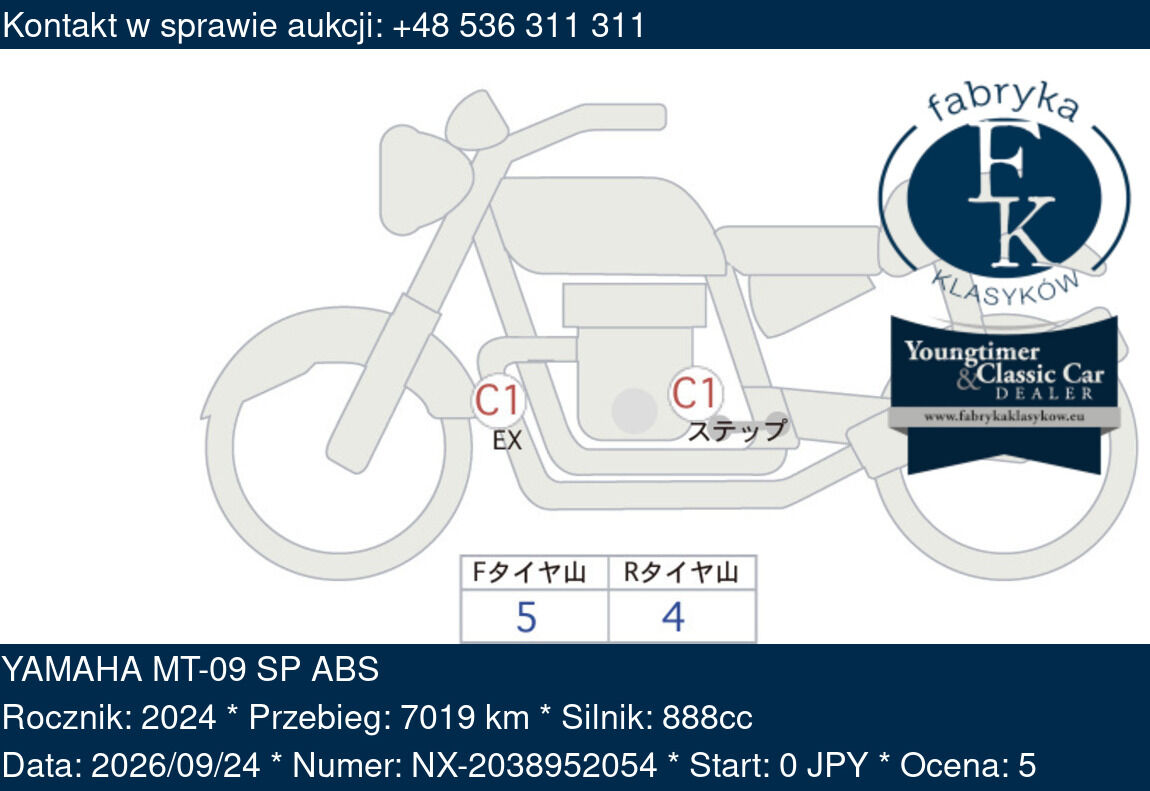 YAMAHA MT-09 SP ABS 2024 - zdjęcie 2