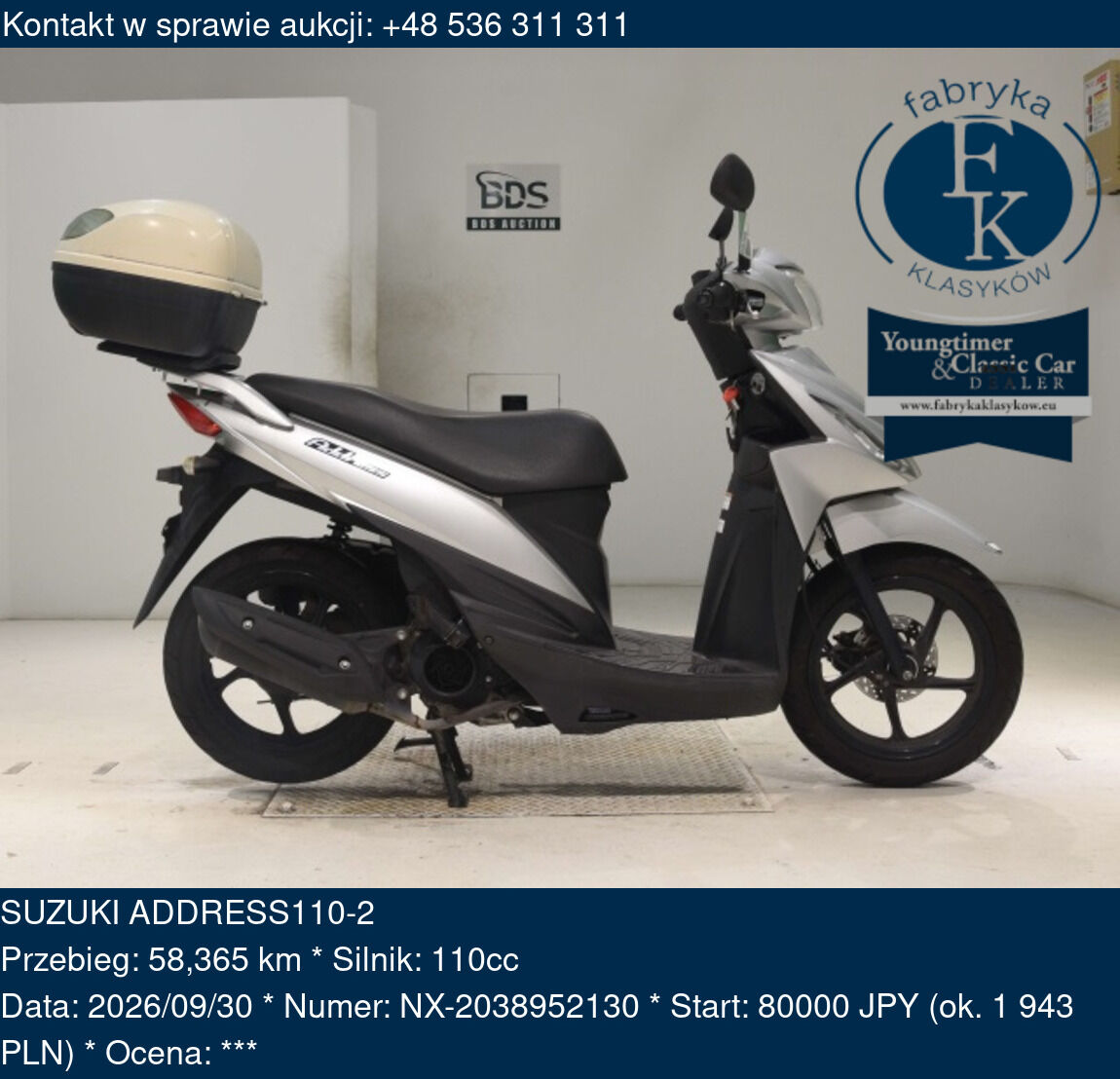 SUZUKI ADDRESS110-2  - zdjęcie 2