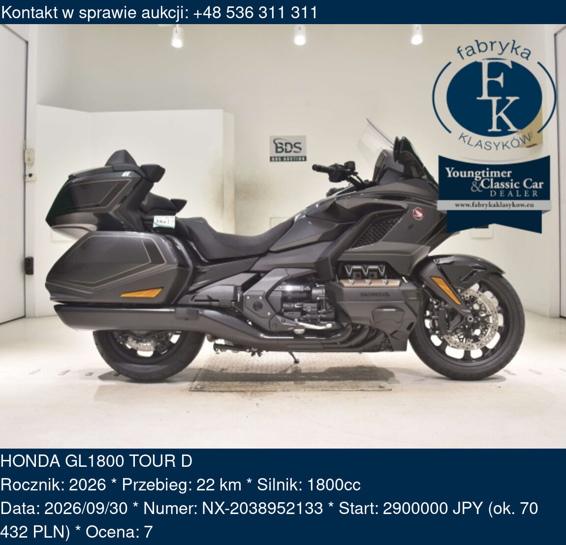 HONDA GL1800 TOUR D 2026 - zdjęcie 2