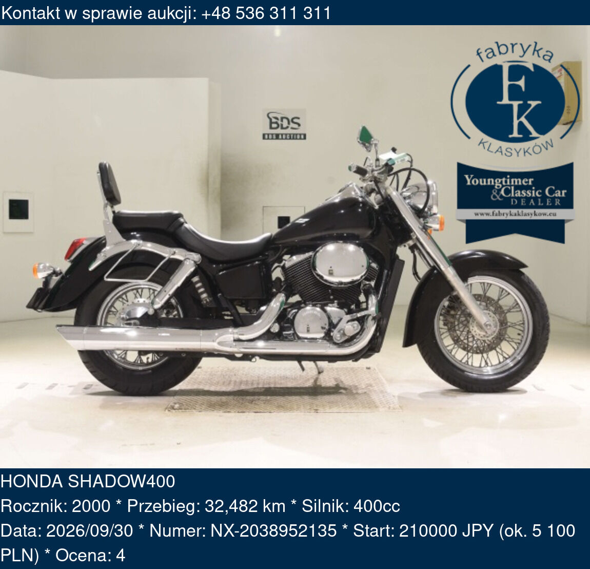 HONDA SHADOW400 2000 - zdjęcie 2