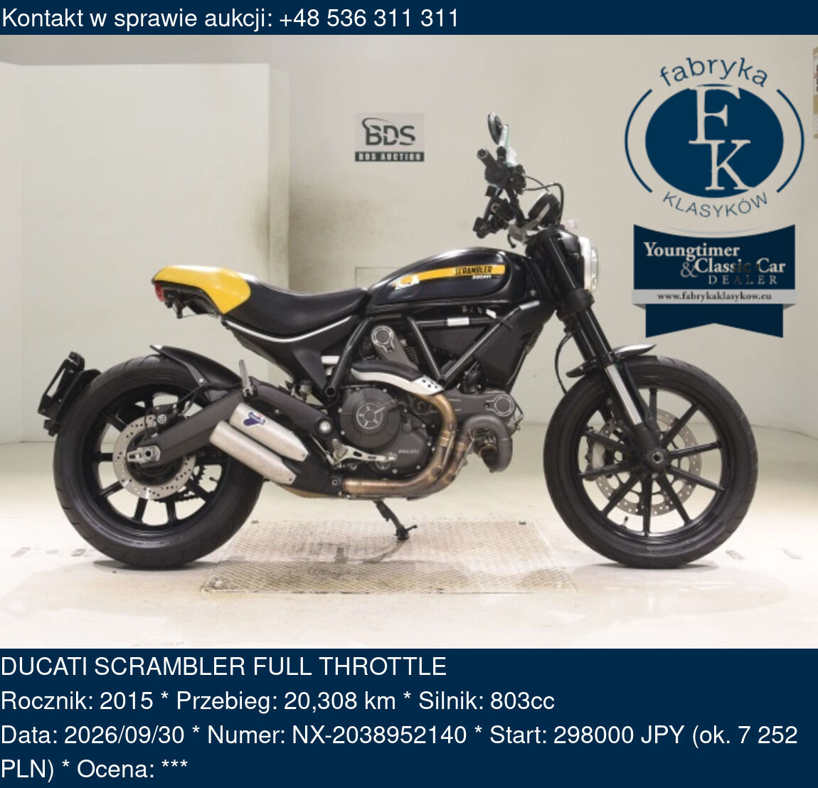 DUCATI SCRAMBLER FULL THROTTLE 2015 - zdjęcie 2