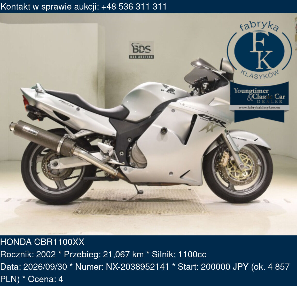 HONDA CBR1100XX 2002 - zdjęcie 2