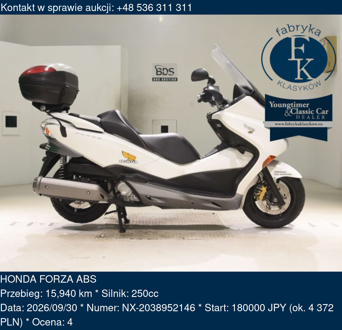 HONDA FORZA ABS  - zdjęcie 2