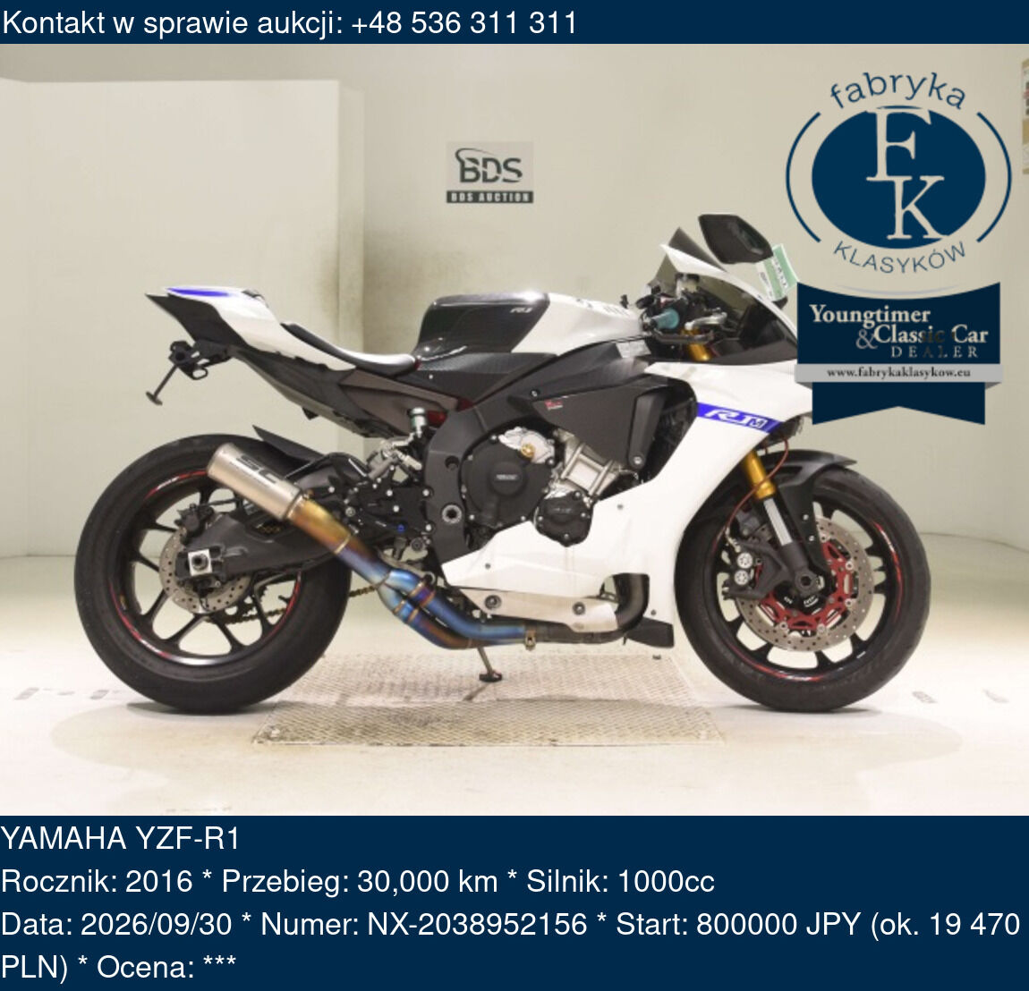 YAMAHA YZF-R1 2016 - zdjęcie 2