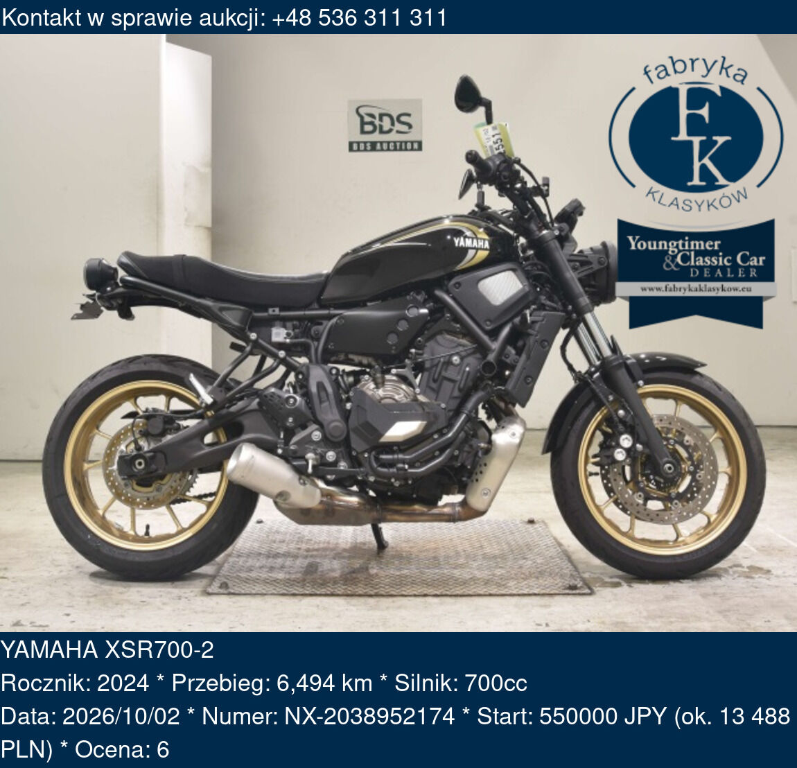 YAMAHA XSR700-2 2024 - zdjęcie 2