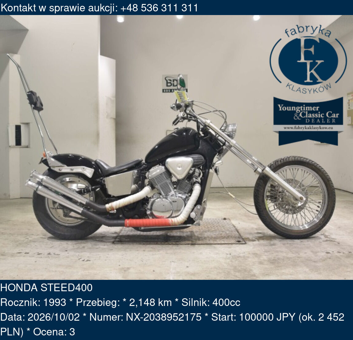 HONDA STEED400 1993 - zdjęcie 2