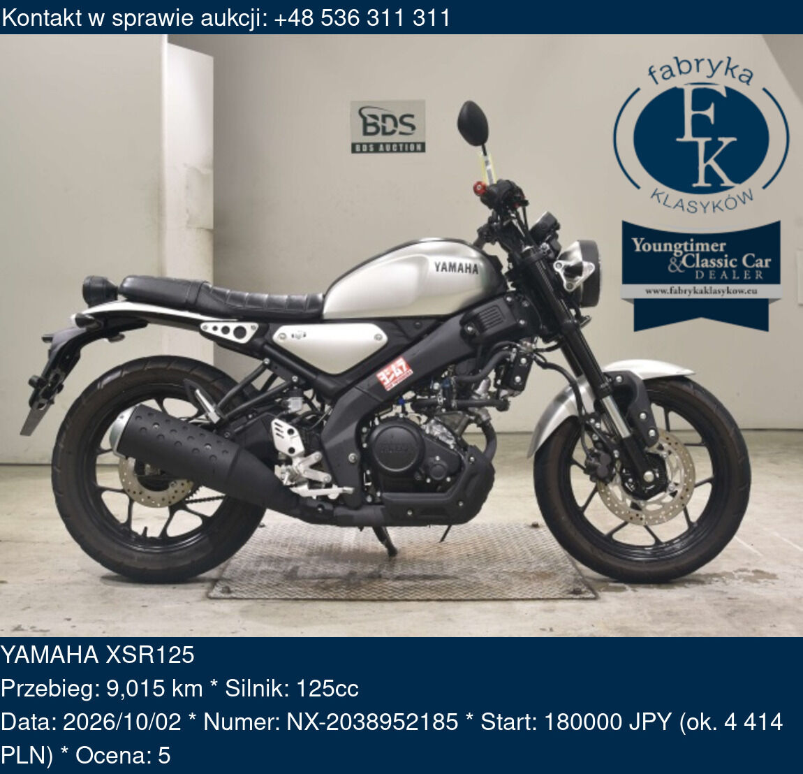 YAMAHA XSR125  - zdjęcie 2