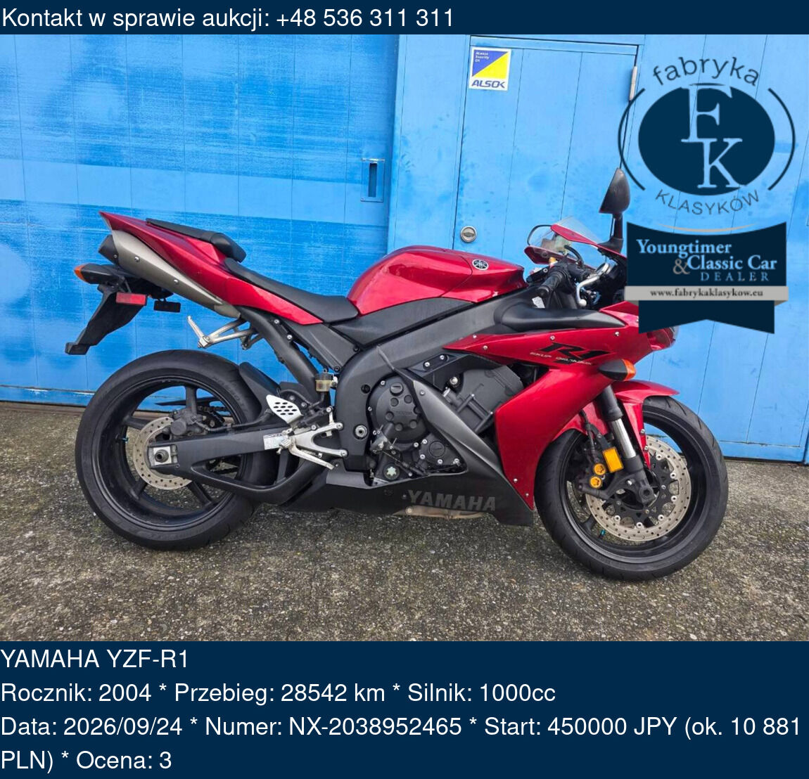 YAMAHA YZF-R1 2004 - zdjęcie 2