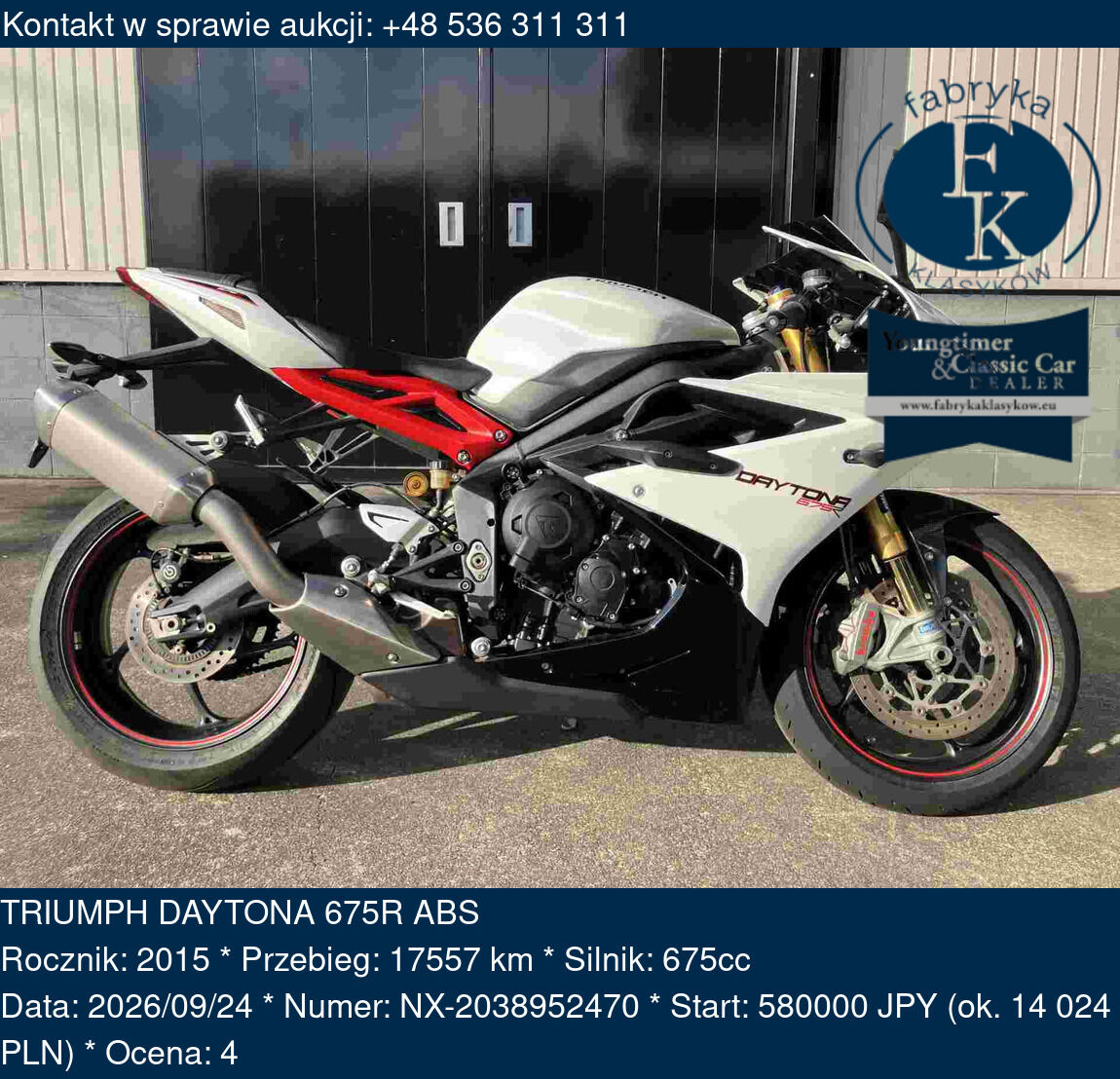 TRIUMPH DAYTONA 675R ABS 2015 - zdjęcie 2