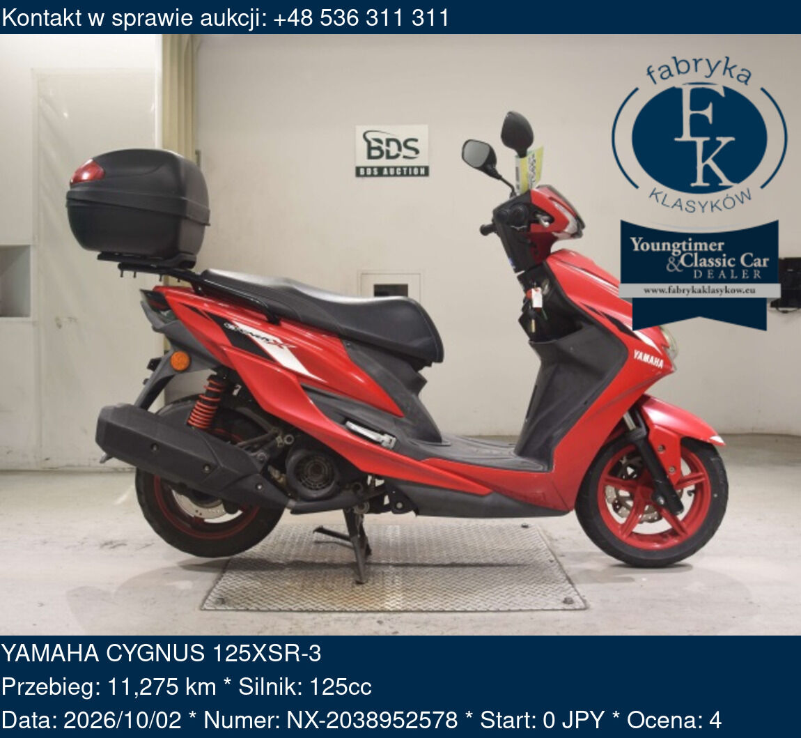 YAMAHA CYGNUS 125XSR-3  - zdjęcie 2