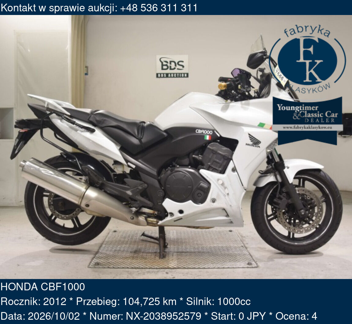 HONDA CBF1000 2012 - zdjęcie 2
