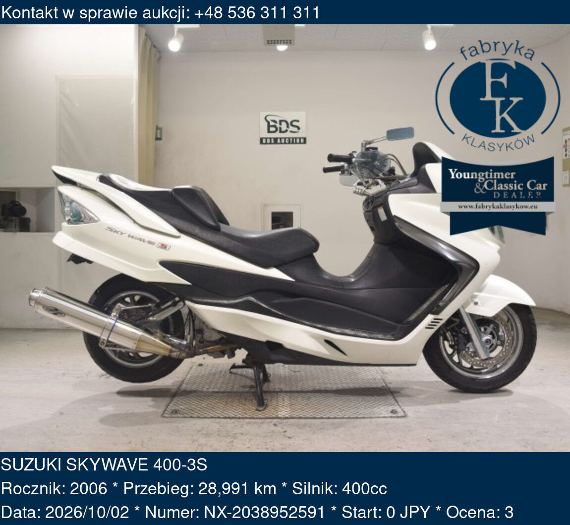 SUZUKI SKYWAVE 400-3S 2006 - zdjęcie 2