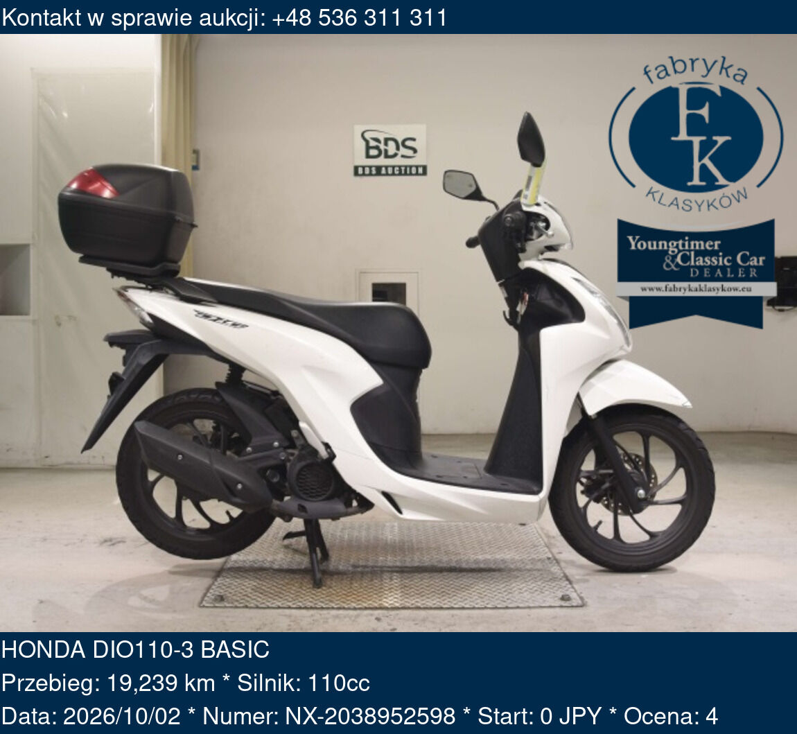 HONDA DIO110-3 BASIC  - zdjęcie 2